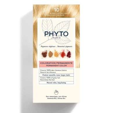PHYTO COLOR KIT COLORATION 10 BLOND EXTRA CLAIR PHYTO COLOR KIT COLORATION 10 BLOND EXTRA CLAIR