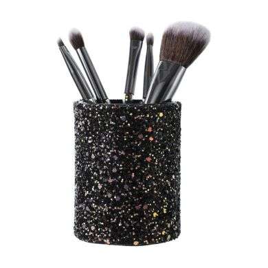 BYS 5 PC BROSSE DE MAQUILLAGE AVEC SUPPORT A PAILLETTE BYS 5 PC BROSSE DE MAQUILLAGE AVEC SUPPORT A PAILLETTE