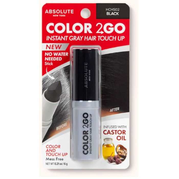 ABSOLUTE NEW YORK COUVRE RACINES COLOR 2 GO NOIR 12 G NO WATER NEEDED ABSOLUTE NEW YORK COUVRE RACINES COLOR 2 GO NOIR 12 G NO WATER NEEDED