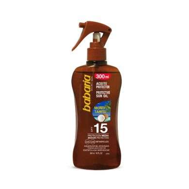 BABARIA SPRAY HUILE SOLAIRE PROTECTRICE AU MONOI DE TAHITI SPF 15 300 ML BABARIA SPRAY HUILE SOLAIRE PROTECTRICE AU MONOI DE TAHITI SPF 15 300 ML