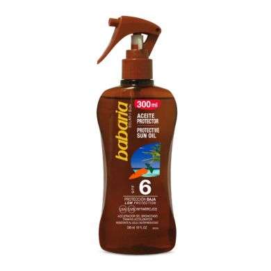 BABARIA SPRAY HUILE SOLAIRE PROTECTRICE CAROTTINE SPF 6 300 ML BABARIA SPRAY HUILE SOLAIRE PROTECTRICE CAROTTINE SPF 6 300 ML