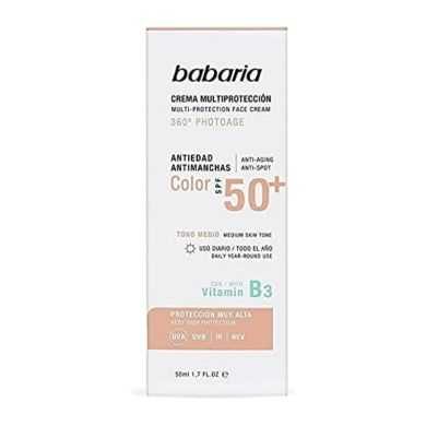 BABARIA CREME MULTI PROTECTION COLOR SPF50+ 50ML BABARIA CREME MULTI PROTECTION COLOR SPF50+ 50ML