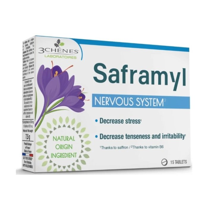 3 CHENES SAFRAMYL SYSTEME NERVEUX 15 COMPRIMES ANTI STRESS