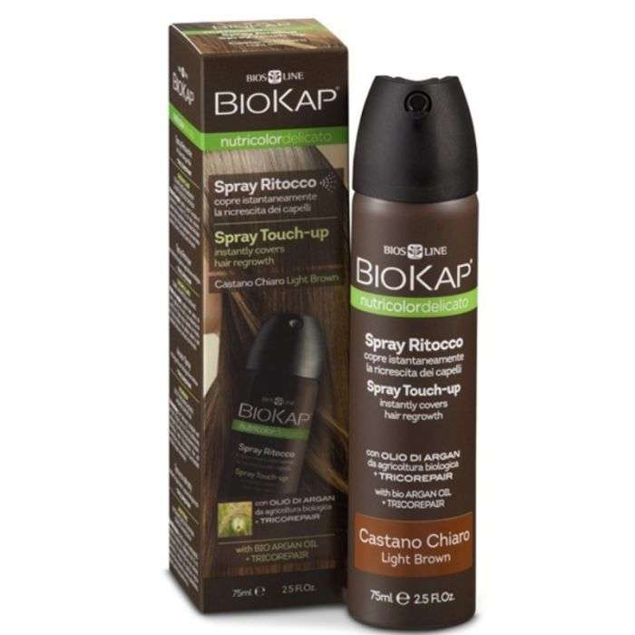BIOKAP NUTRICOLOR SPRAY RETOUCHE CHATAIN CLAIRE 75 ML