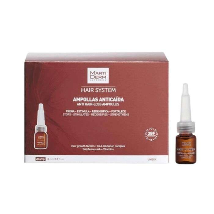 MARTIDERM HAIR SYSTEM AMPOULES ANTI CHUTE 28 AMPOULES MARTIDERM HAIR SYSTEM AMPOULES ANTI CHUTE 28 AMPOULES