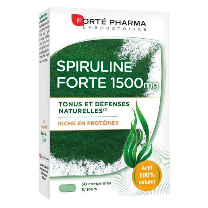 FORTE PHARMA SPIRULINE FORTE 1500 MG RICHE EN PROTEINES 30 COMPRIMES FORTE PHARMA SPIRULINE FORTE 1500 MG RICHE EN PROTEINES 30 COMPRIMES