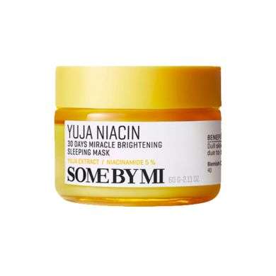 SOMEBYMI YUJA NIACIN 30 DAYS MIRACLE BRIGHTENING SLEEPING MASK 60 G SOMEBYMI YUJA NIACIN 30 DAYS MIRACLE BRIGHTENING SLEEPING MASK 60 G
