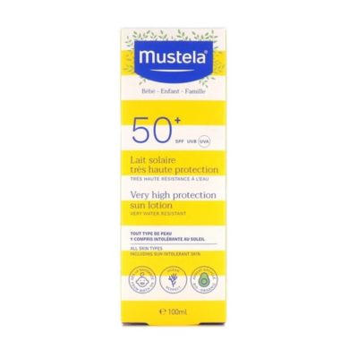 MUSTELA LAIT SOLAIRE TRES HAUTE PROTECTION SPF 50+ 100 ML MUSTELA LAIT SOLAIRE TRES HAUTE PROTECTION SPF 50+ 100 ML