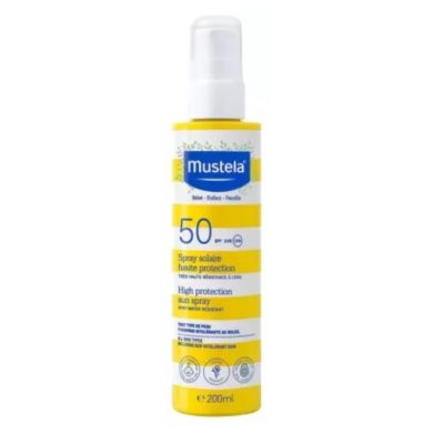 MUSTELA SPRAY SOLAIRE TRES HAUTE PROTECTION SPF 50+ 200 ML MUSTELA SPRAY SOLAIRE TRES HAUTE PROTECTION SPF 50+ 200 ML