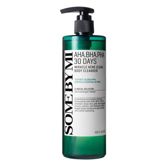 SOMEBYMI AHA BHA PHA 30 DAYS MIRACLE ACNE CLEAR BODY CLEANSER 400 G SOMEBYMI AHA BHA PHA 30 DAYS MIRACLE ACNE CLEAR BODY CLEANSER 400 G
