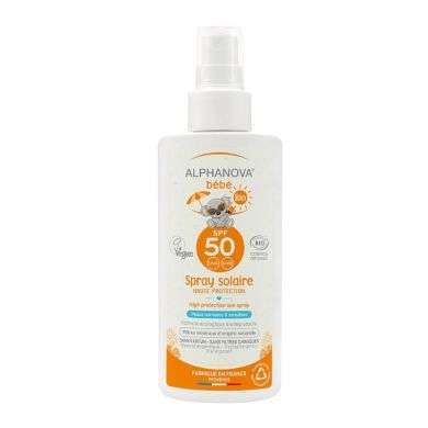 ALPHANOVA BEBE SPRAY SOLAIRE SPF 50 BIO 125 G ALPHANOVA BEBE SPRAY SOLAIRE SPF 50 BIO 125 G