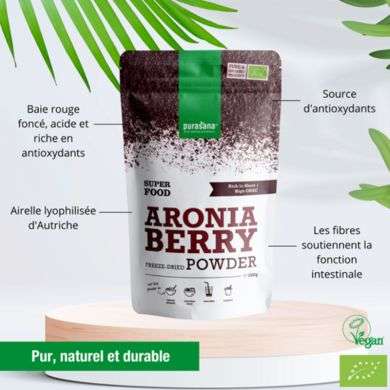PURASANA POUDRE ARONIA 200 G PURASANA POUDRE ARONIA 200 G