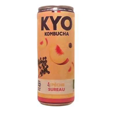 KYO KOMBUCHA CANETTE SUREAU PECHE 330 ML KYO KOMBUCHA CANETTE SUREAU PECHE 330 ML