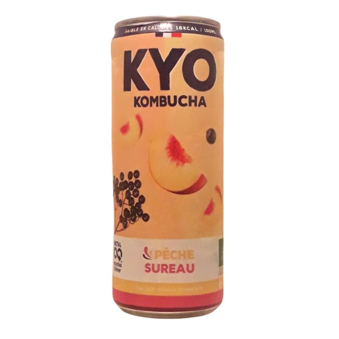 KYO KOMBUCHA CANETTE SUREAU PECHE 330 ML KYO KOMBUCHA CANETTE SUREAU PECHE 330 ML
