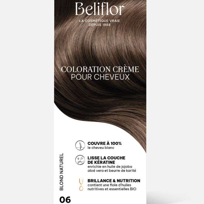 BELIFLOR COLORATION CREME POUR CHEVEUX06 BLOND NATUREL 135 ML BELIFLOR COLORATION CREME POUR CHEVEUX06 BLOND NATUREL 135 ML