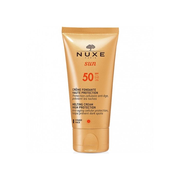 NUXE SUN CRÉME FONDANTE HAUTE PROTECTION SPF 50 AUX FLEURS D'EAU ET DE SOLEIL 50 ML NUXE SUN CRÉME FONDANTE HAUTE PROTECTION SPF 50 AUX FLEURS D'EAU ET DE SOLEIL 50 ML