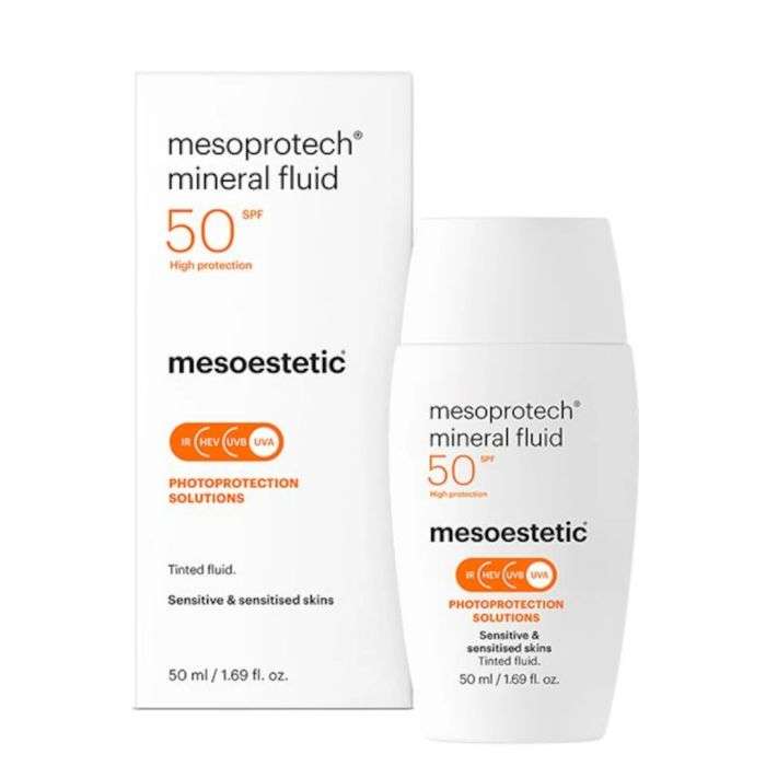MESOESTETIC MESOPROTECH MINERAL FLUID SPF 50 TEINTE 50ML MESOESTETIC MESOPROTECH MINERAL FLUID SPF 50 TEINTE 50ML