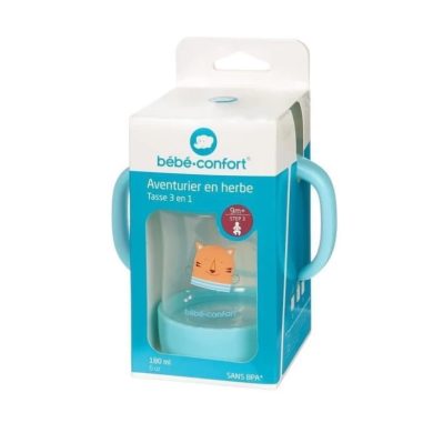 BEBE CONFORT TASSE 3 EN 1 AVENTURIER EN HERBE +9MOIS STEP 3 180ML BEBE CONFORT TASSE 3 EN 1 AVENTURIER EN HERBE +9MOIS STEP 3 180ML