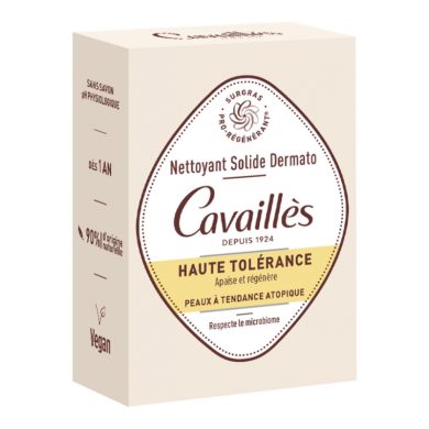 ROGE CAVAILLES NETTOYANT SOLIDE DERMATO HAUTE TOLERANCE PEAUX ATOPIQUES 100 G ROGE CAVAILLES NETTOYANT SOLIDE DERMATO HAUTE TOLERANCE PEAUX ATOPIQUES 100 G