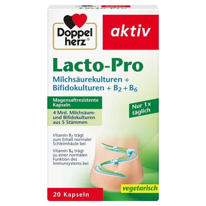 DOPPELHERZ LACTO PRO 20 CAPSULES DOPPELHERZ LACTO PRO 20 CAPSULES