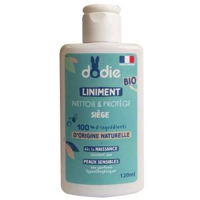 DODIE LINIMENT BIO NETTOIE ET PROTEGE SIEGE 120 ML DODIE LINIMENT BIO NETTOIE ET PROTEGE SIEGE 120 ML