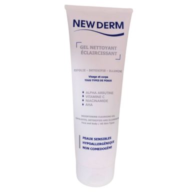 NEW DERM GEL NETTOYANT ECLAIRCISSANT VISAGE ET CORPS 250 ML NEW DERM GEL NETTOYANT ECLAIRCISSANT VISAGE ET CORPS 250 ML