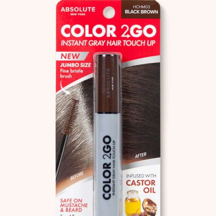 ABSOLUTE NEW YORK COUVRE RACINES COLOR 2GO BLACK BROWN