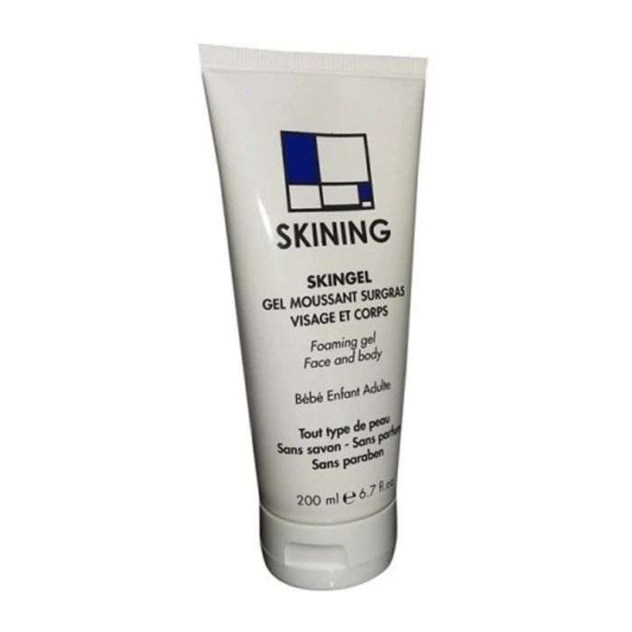 SKINING SKINGEL GEL MOUSSANT SURGRAS VISAGE ET CORPS 200 ML SKINING SKINGEL GEL MOUSSANT SURGRAS VISAGE ET CORPS 200 ML