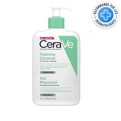 CERAVE GEL MOUSSANT PEAUX NORMALES A GRASSES 473 ML CERAVE GEL MOUSSANT PEAUX NORMALES A GRASSES 473 ML