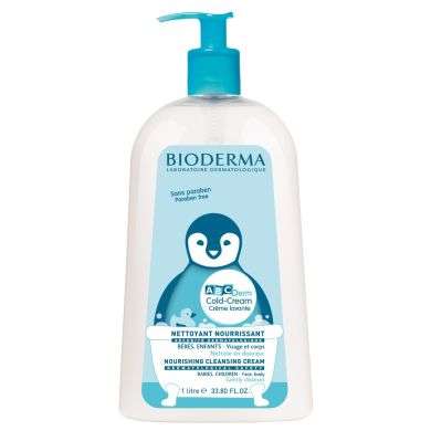 BIODERMA ABCDERM COLD CREAM CREME LAVANTE NOURRISSANTE 1L BIODERMA ABCDERM COLD CREAM CREME LAVANTE NOURRISSANTE 1L