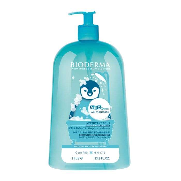BIODERMA ABCDERM GEL NETTOYANT MOUSSANT DOUX 1L BIODERMA ABCDERM GEL NETTOYANT MOUSSANT DOUX 1L