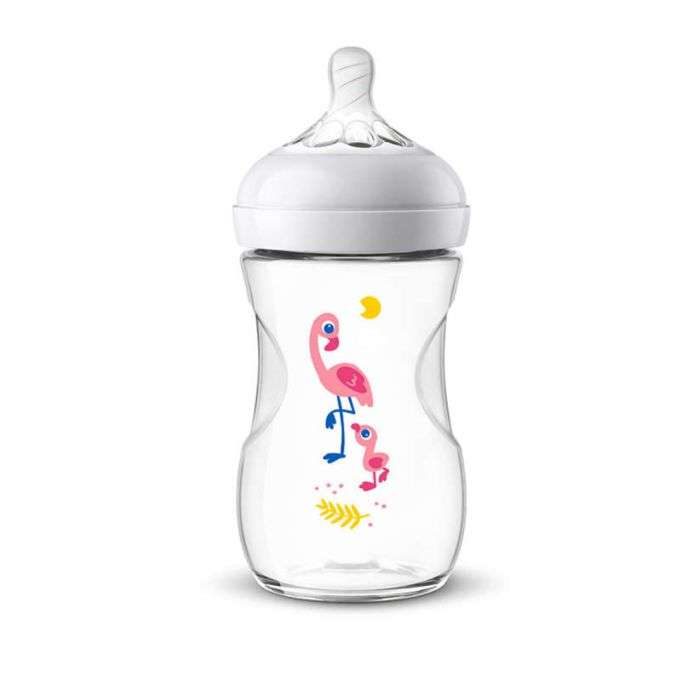 AVENT BIBERON NATURAL 2.0 9OZ FLAMINGO 260 ML 1 MOIS+ AVENT BIBERON NATURAL 2.0 9OZ FLAMINGO 260 ML 1 MOIS+