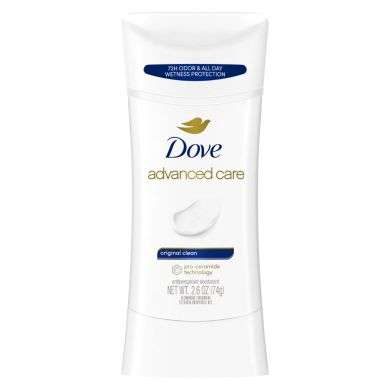 DOVE ADVANCED CARE ORIGINAL CLEAN 74G 72H DOVE ADVANCED CARE ORIGINAL CLEAN 74G 72H