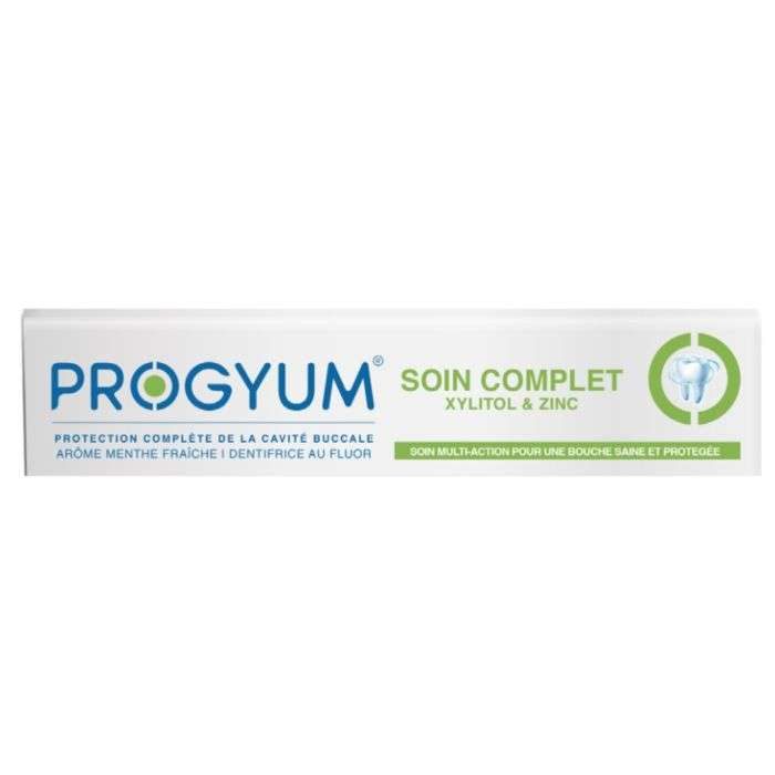 PROGYUM DENTIFICE SOIN COMPLET ZINC ET XYLITOL 75 ML PROGYUM DENTIFICE SOIN COMPLET ZINC ET XYLITOL 75 ML