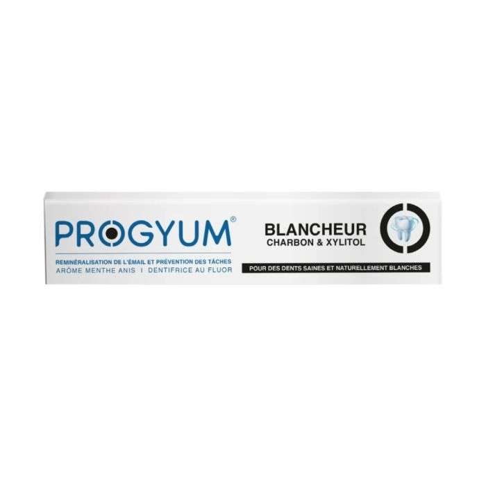 PROGYUM DENTIFICE SOIN BLANCHEUR CHARBON ET XYLITOL 75 ML PROGYUM DENTIFICE SOIN BLANCHEUR CHARBON ET XYLITOL 75 ML