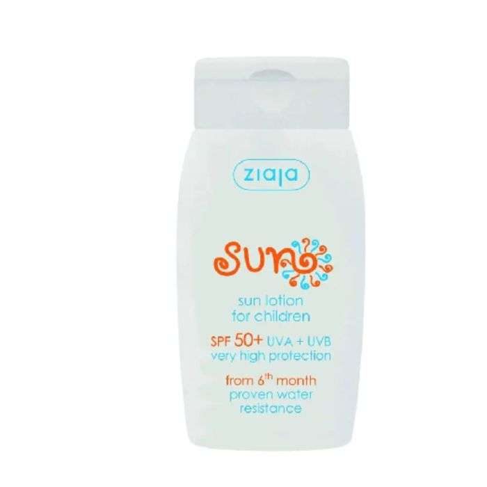ZIAJA SUN LOTION POUR ENFANTS SPF 50+ A PARTIR DE 6 MOIS 125 ML ZIAJA SUN LOTION POUR ENFANTS SPF 50+ A PARTIR DE 6 MOIS 125 ML