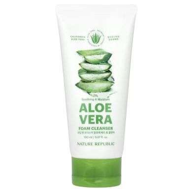 NATURE REPUBLIC ALOE VERA MOUSSE NETTOYANTE 150 ML NATURE REPUBLIC ALOE VERA MOUSSE NETTOYANTE 150 ML