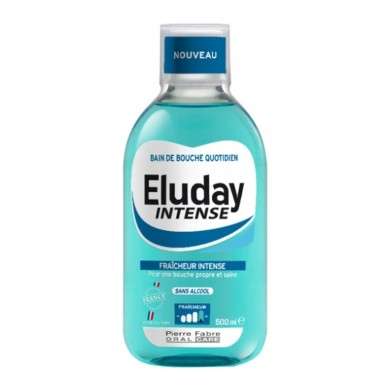 ELGYDIUM ELUDAY BAIN DE BOUCHE FRAICHEUR INTENSE 500 ML ELGYDIUM ELUDAY BAIN DE BOUCHE FRAICHEUR INTENSE 500 ML