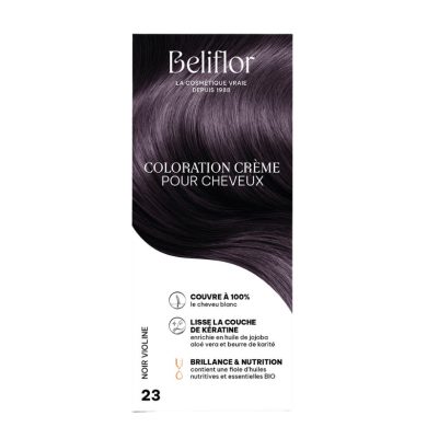 BELIFLOR COLORATION CHEVEUX 23 NOIR VIOLINE 135 ML BELIFLOR COLORATION CHEVEUX 23 NOIR VIOLINE 135 ML