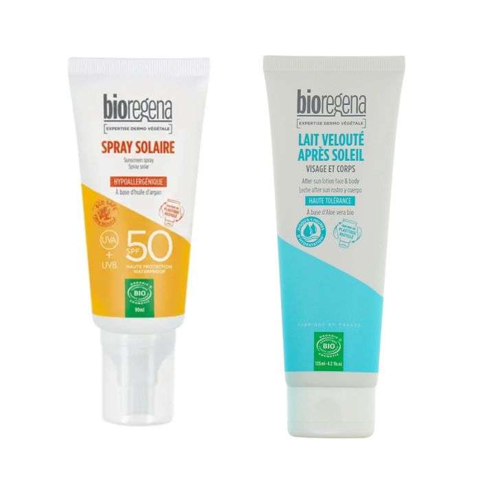 BIOREGENA DUO LAIT VELOUTE 125ML + SPRAY SOLAIRE ADULTE 90 ML BIOREGENA DUO LAIT VELOUTE 125ML + SPRAY SOLAIRE ADULTE 90 ML