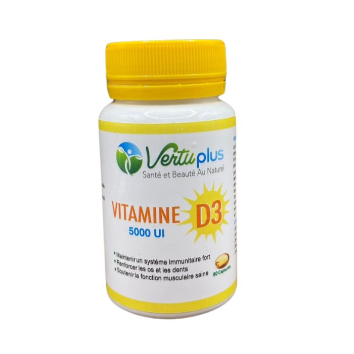VERTUPLUS VITAMINE D3 5000 UI 60 CAPSULES