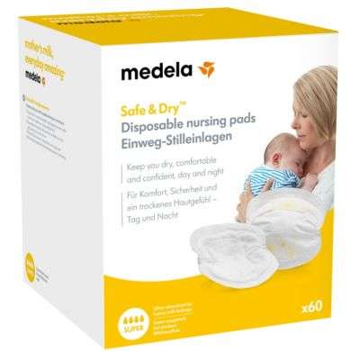 MEDELA SAFE & DRY COUSSINETS D'ALLAITEMENT A USAGE UNIQUE 60 COUSSINETS MEDELA SAFE & DRY COUSSINETS D'ALLAITEMENT A USAGE UNIQUE 60 COUSSINETS