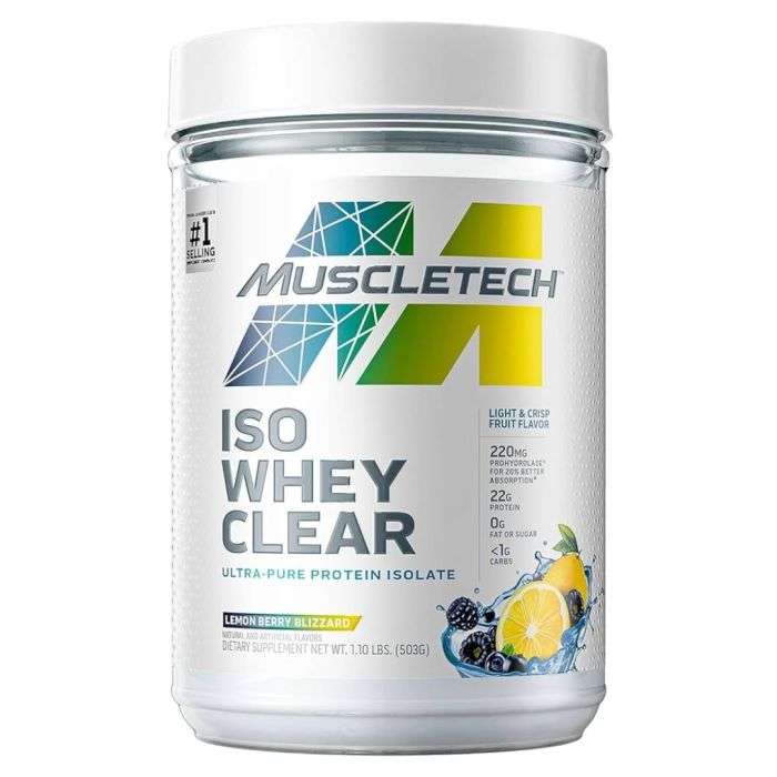 MUSCLETECH ISO WHEY CLEAR 503 G SAVEUR DE FRUIT LEGERE ET CROQUANTE MUSCLETECH ISO WHEY CLEAR 503 G SAVEUR DE FRUIT LEGERE ET CROQUANTE