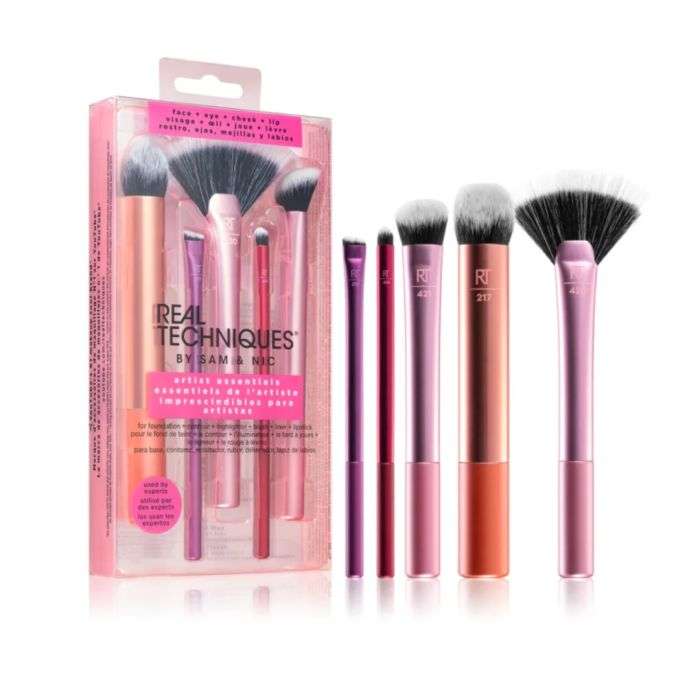 REAL TECHNIQUES KIT DE BROSSE ESSENTIELS POUR L'ARTISTE REAL TECHNIQUES KIT DE BROSSE ESSENTIELS POUR L'ARTISTE