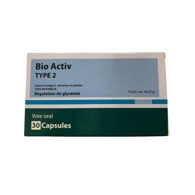 BIO ACTIV TYPE 2 REGULATION DE GLYCEMIE 30 CAPSULES BIO ACTIV TYPE 2 REGULATION DE GLYCEMIE 30 CAPSULES