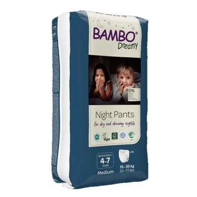 BAMBO DREAMY NIGHT PANTS FILLES ET GARCONS MEDIUM 4-7 ANS 15-35 KG 10 unites BAMBO DREAMY NIGHT PANTS FILLES ET GARCONS MEDIUM 4-7 ANS 15-35 KG 10 unites