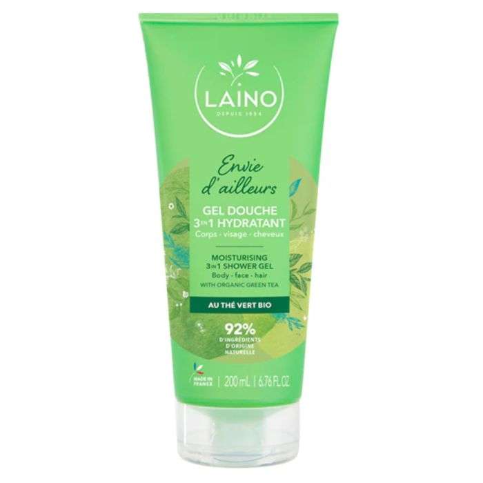 LAINO GEL DOUCHE 3 EN 1 HYDRATANT ENVIE D AILLEUR 200 ML LAINO GEL DOUCHE 3 EN 1 HYDRATANT ENVIE D AILLEUR 200 ML