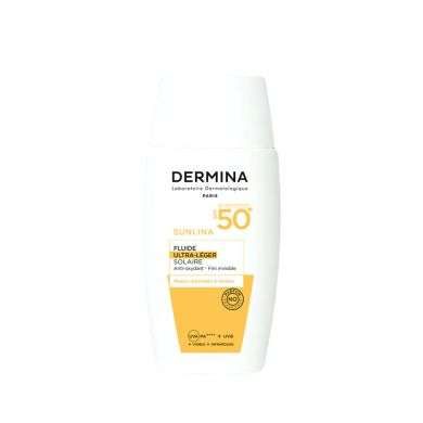 DERMINA SUNLINA FLUIDE ULTRA LEGER SPF 50+ INVISIBLE 50 ML DERMINA SUNLINA FLUIDE ULTRA LEGER SPF 50+ INVISIBLE 50 ML