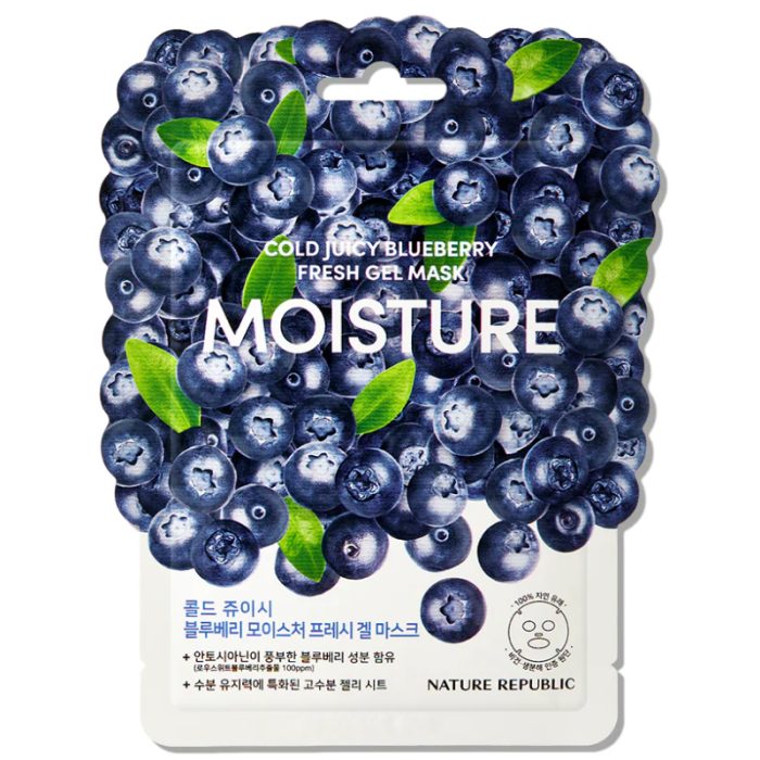 NATURE REPUBLIC COLD JUICE BLUEBERRY FRESH GEL MASK MOISTURE NATURE REPUBLIC COLD JUICE BLUEBERRY FRESH GEL MASK MOISTURE