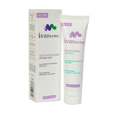IVADERMA GEL CICATRISANT SPF 50 GEL HYDRO ACTIF 50 ML IVADERMA GEL CICATRISANT SPF 50 GEL HYDRO ACTIF 50 ML